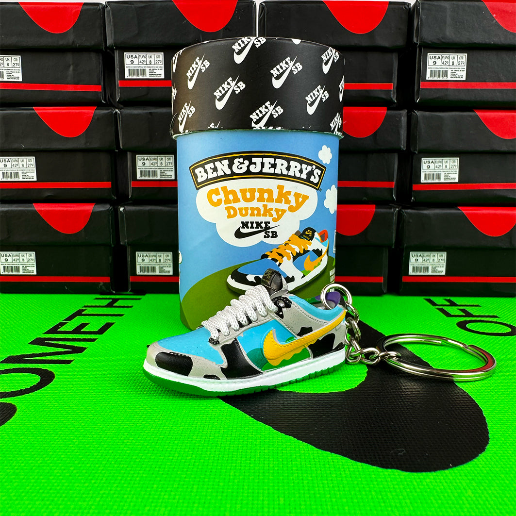 Sneaker-Schlüsselanhänger Dunk SB Ben Jerry