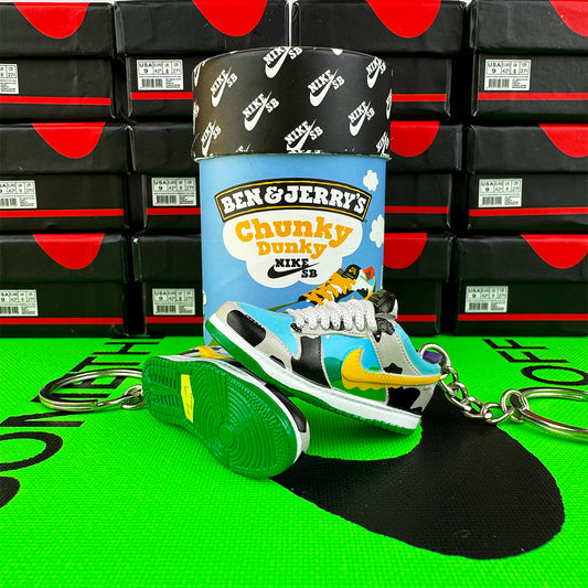 Sneaker-Schlüsselanhänger Dunk SB Ben Jerry